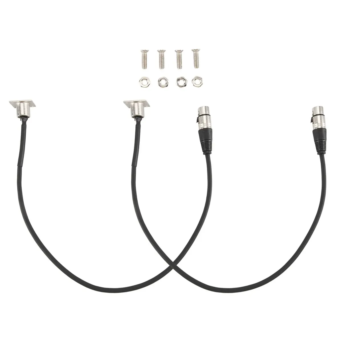 Fits for 2 Pack D Type XLR Cable , Pass Through Connector, D XLR Male to Female for Premium Stage Box, Patch Panel, Panel Mount view 3