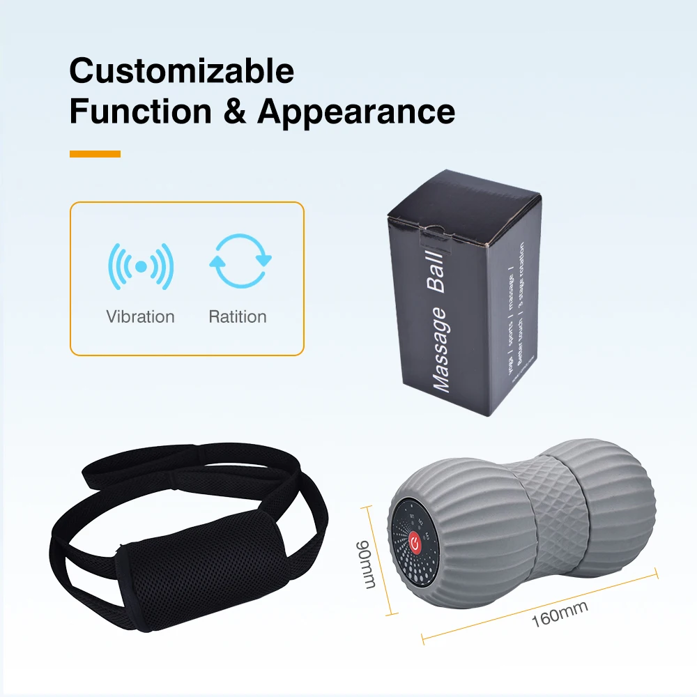 High Quality Custom Design Silicone Foam Roller Massage Ball for Yoga Exercise and Vibration Durable Rubber Material