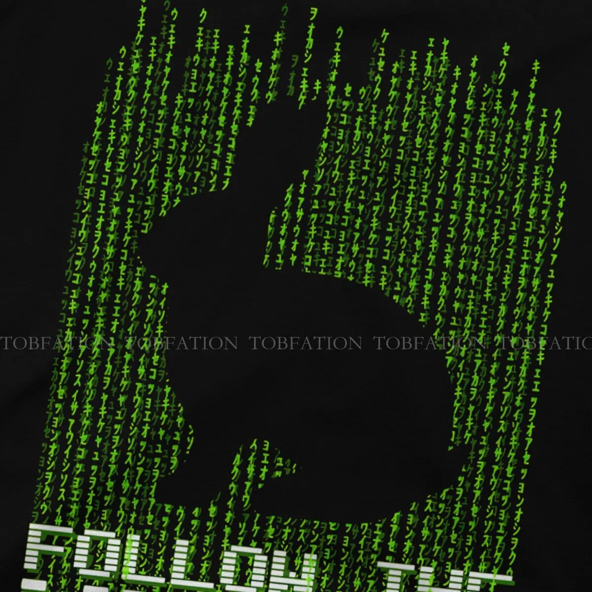 Follow The White Rabbit Graphic TShirt The Matrix Movie Printing Streetwear Leisure T Shirt Men Short Sleeve Gift Clothes