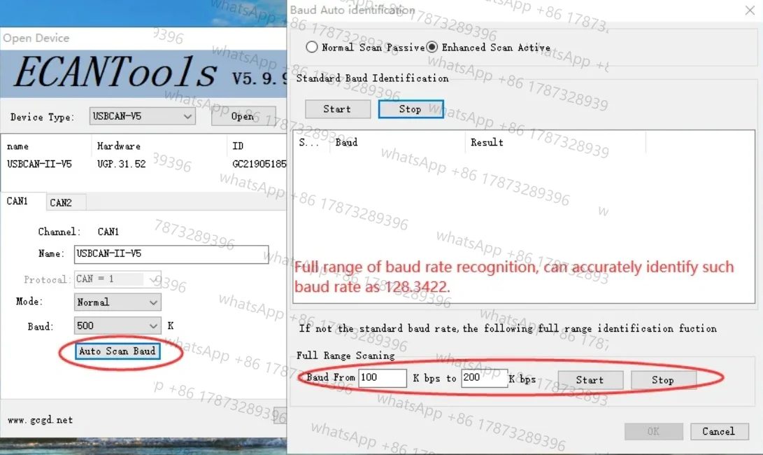 Professional 2 Channels USB CAN Analyzer CAN BUS Tools USBCAN II CANopen J1939 DeviceNet CAN Analyzer Converter