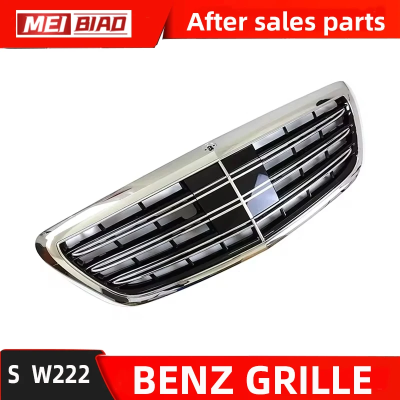 Fro Mercedes Benz Grille W222 S Class With ACC With Camera Hole S 600 S 500 4MATIC 2014-2018Front Middel Net OEM A2228851783