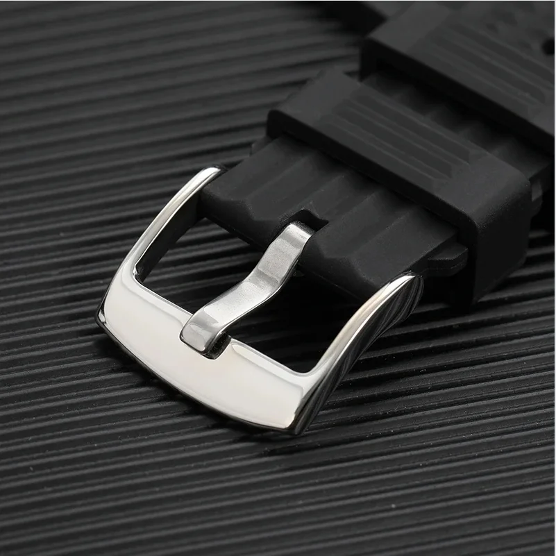 أشرطة ساعات سيليكون عالية الجودة متوافقة مع Submariner، Seiko 007، Turtle، وMini Marine Master، 20/22 مم، أزرق وأسود