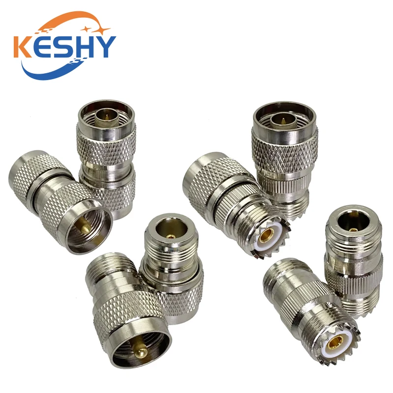 UHF SO239 PL259 SO-239 PL-259 Man Vrouw Naar N Type Man Vrouw Rechte Connector UHF Naar N Man Vrouw RF Messing Koper