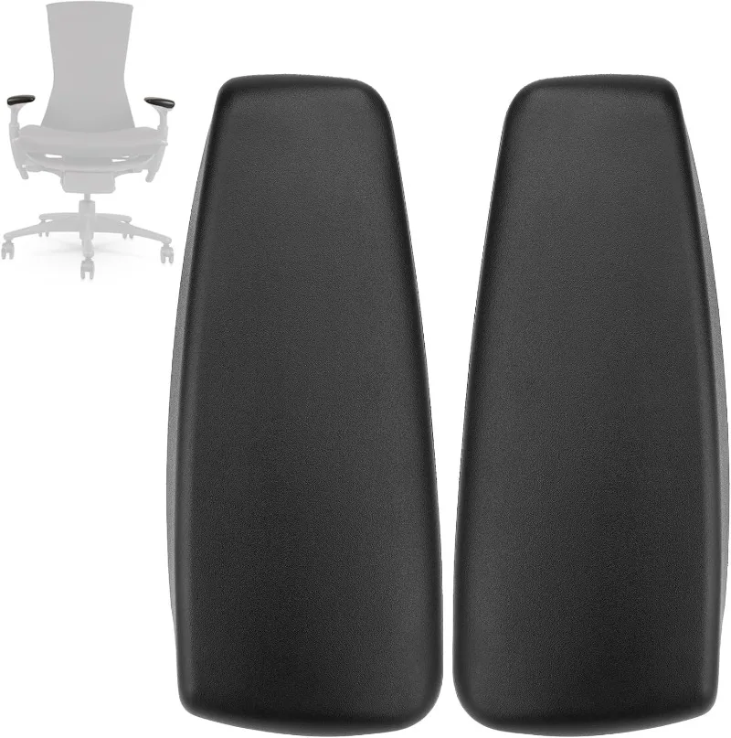 1 par de almofadas de braço de substituição para Herman Miller Embody cadeira de escritório tampas de descanso de braço ajustáveis cabem acessórios ergonômicos para cadeiras de mesa