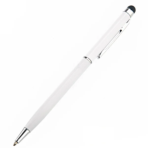 Picture 3: 2-in-1 Universal Capacitive Touch Stylus Pen Purple Dual-Purpose Smooth Silicon Tip Accurate Typing Ballpoint Pen for Smartphone