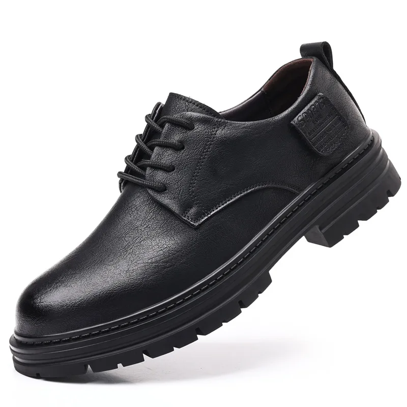 Primavera e autunno da uomo nuove comode scarpe in pelle piccole scarpe da lavoro Casual versatili in stile britannico retrò