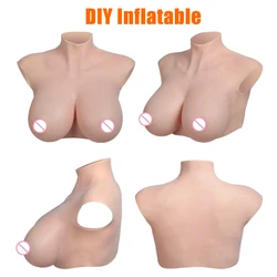 DIY Inflatable Breast Forms Realistic Silicone 3000g U-CHARMMORE Fake Boobs Tits Enhancement Drag Queen Transgender Crossdresser