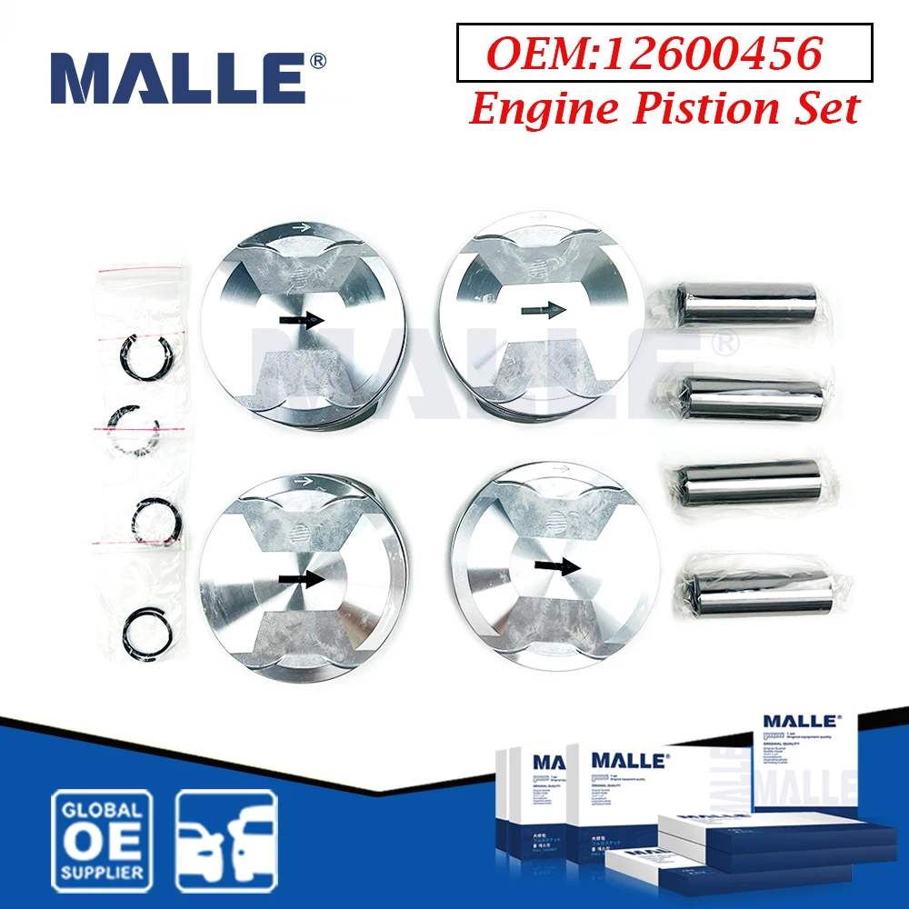 86mm Engine Piston Set For GM Buick New Regal Chevrolet Malibu 2.0 LTD Auto Car Accessories 12600456 STD Pin Clip Assembly Kit