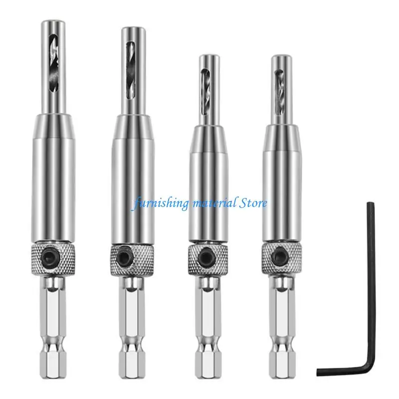 

Y5GD Hinge Hole Positioning Drill Bit for Power Drills Accurate Holes Door Window Cabinet Installation