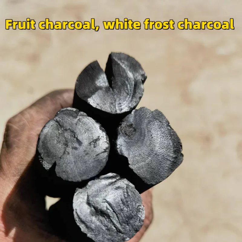 

White Frost Ding Charcoal Ball Outdoor BBQ Charcoal Fast Burning Smokeless Stove Boiling Tea Dragon Sprout Charcoal 1KG