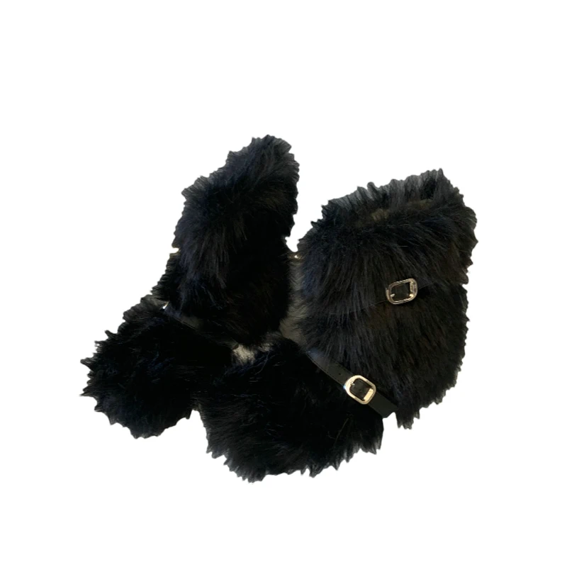 Ciepłe botki damskie na płaskiej podeszwie, ocieplane futrem, designerskie sneakersy, buty zimowe na co dzień, buty do chodzenia, botki Chelsea, krótkie botki damskie, model 2025.