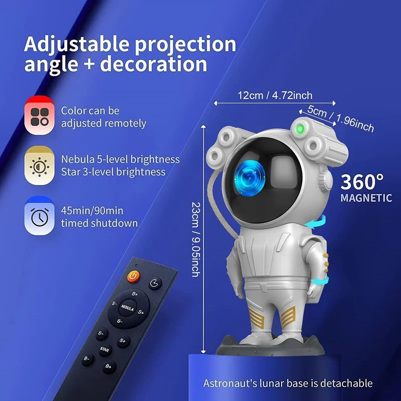 Galaxy Star Astronaut Projector LED Night Light Starry Sky Porjectors Lamp Decoration Bedroom Room Decorative For Children Gifts