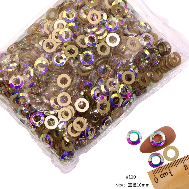 VDD 81-118 Großhandel 1440 Stück Glasrhinestones Kristall AB Flache Rückseite Glänzende Strass-Steine für DIY-Handwerk Nagelkunst-Zubehör – Detail 36