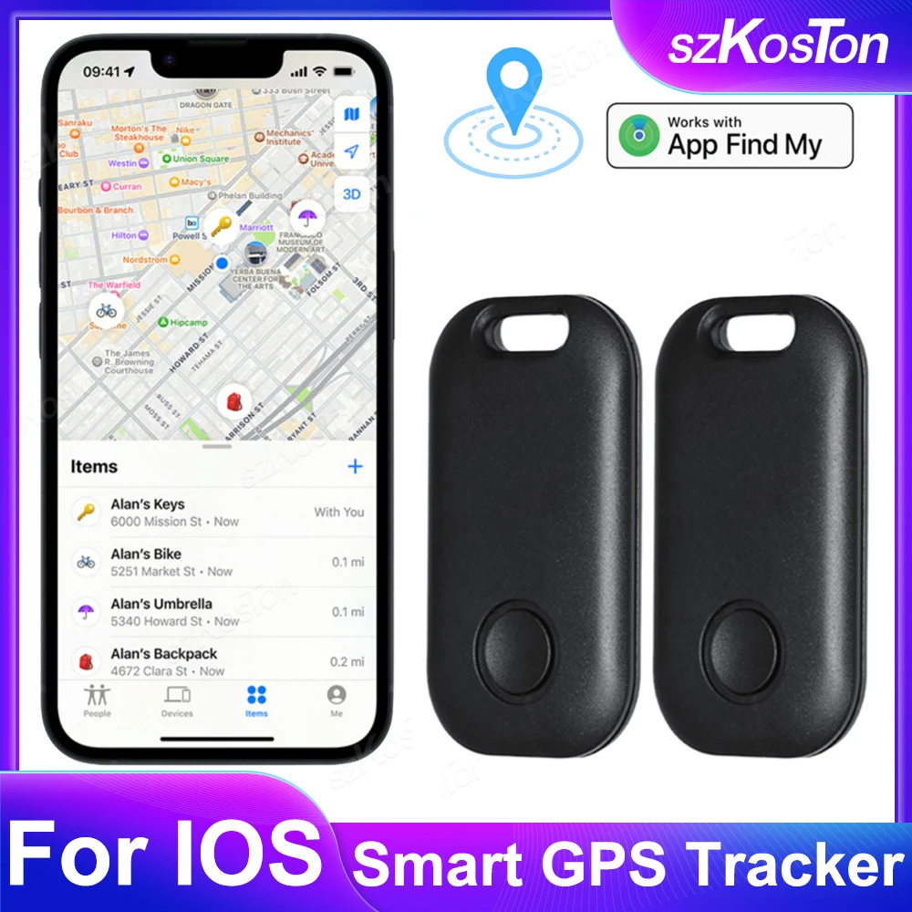 Smart Tracker Works With IOS Find My APP Bluetooth-compatible GPS Locator Anti-lost Device Mini Tag Finder Global Positioning