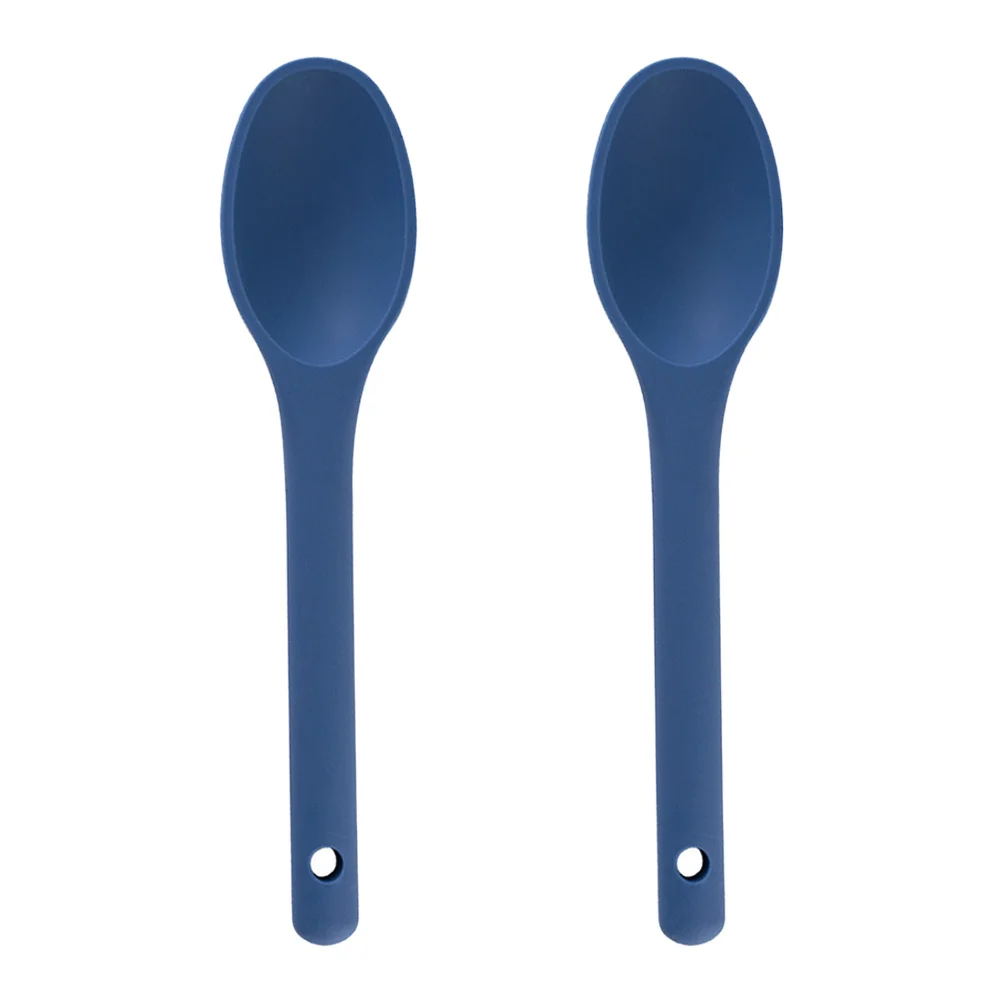 

2Pcs Silicone Ladle Non-Stick Rice Scoop for Cooking Kitchen Salad Stirring Spoon Silicone Soup Ladle Heat Resistant
