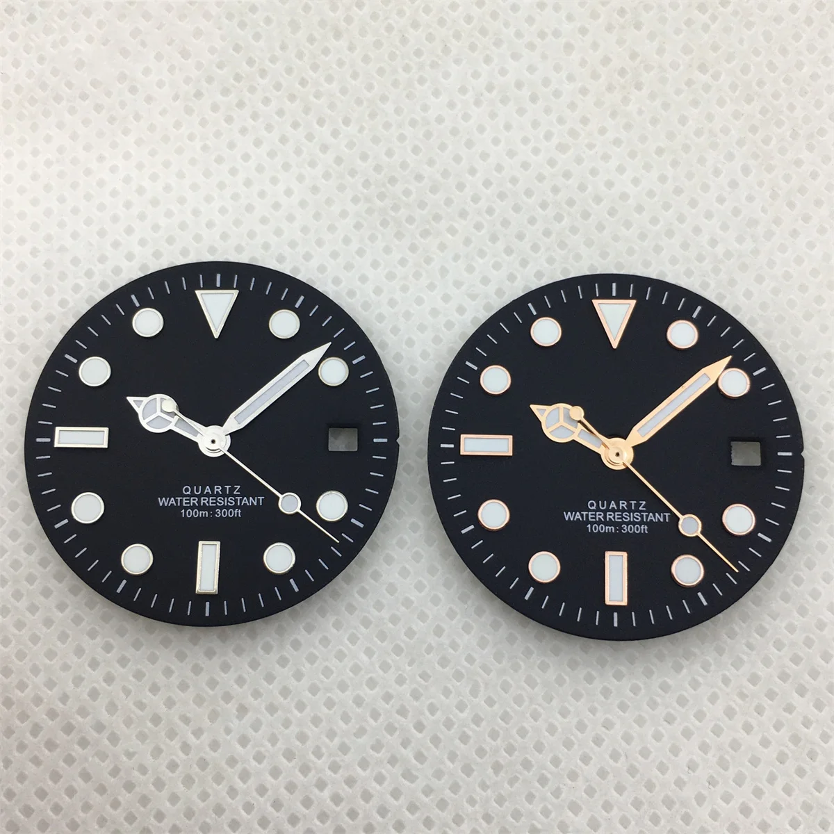 ブリガー-発光クォーツムーブメント時計部品,クォーツムーブメント,白,黒,緑,ロンダ515, 29mmに適しています