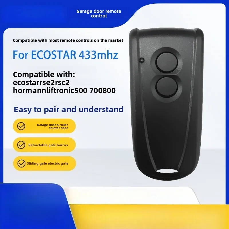 الجملة المتداول رمز باب المرآب / مصراع الباب التحكم عن بعد، متوافق مع ECOSTAR RSE2 RSC2 433
