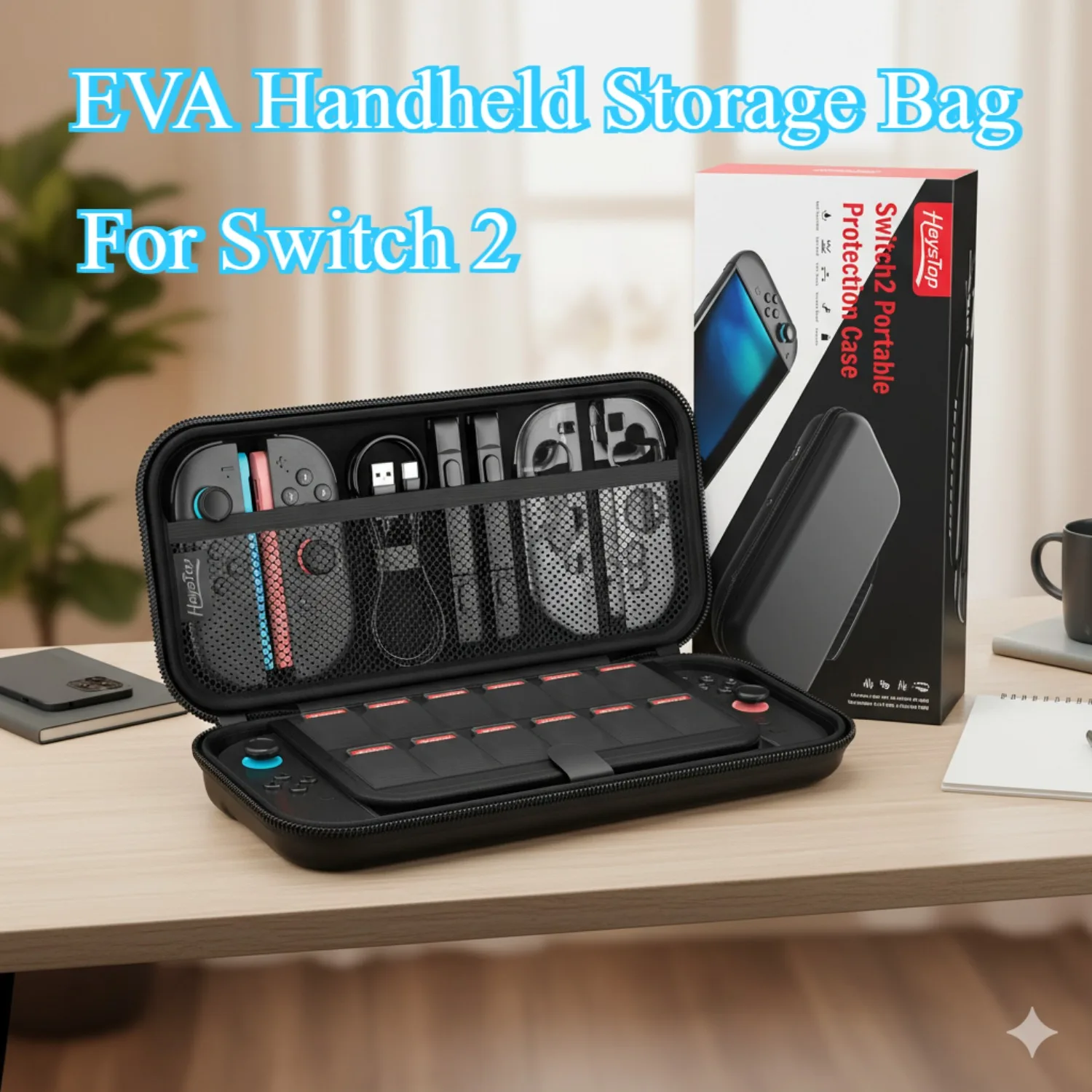 

Портативная сумка-переключатель 2, консоль и аксессуары, чехол для переноски с 12 слотами для игровых карт, переключатель 2, дорожная игровая сумка