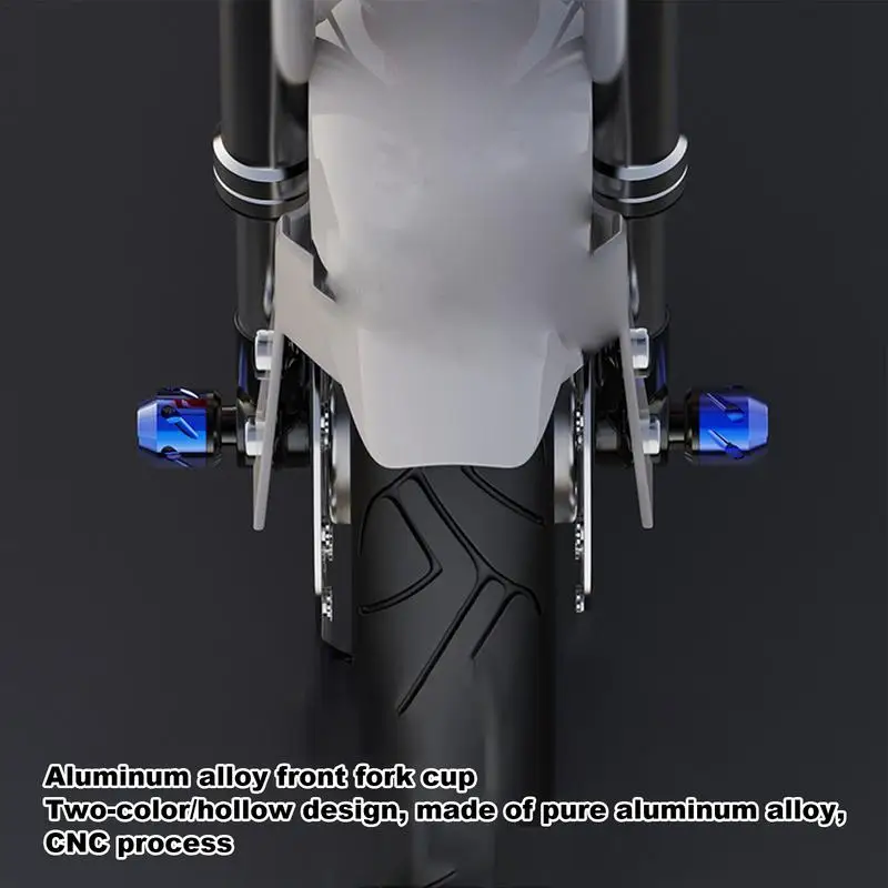 Anti Fall Cup For Motorcycle Motorbike Front Fork Cup Slider Anti-Crash Protector Slider Aluminum Alloy Motorbike Frame Sliders