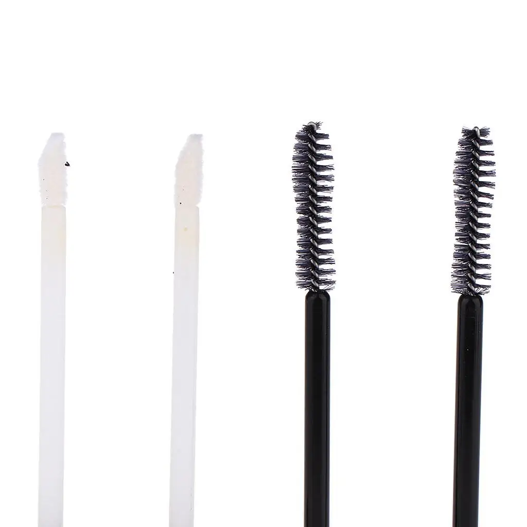 KIT - Inclui 2 tubos de rímel vazios de 8 ml com aplicadores e 2 tubos labiais de 5 ml e 4 funis de plástico e 2 inserções de borracha