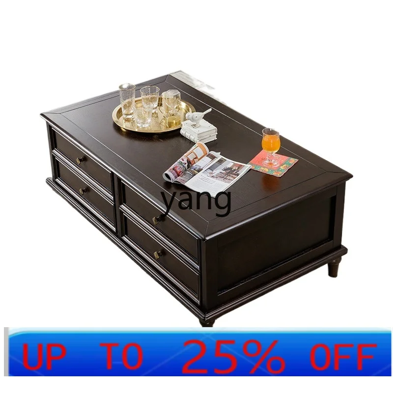 

LTT American retro ash wood new French coffee table