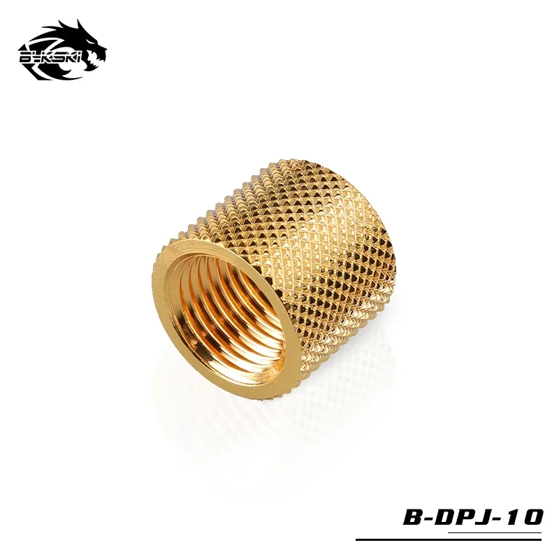 BYKSKI G1/4'' To G1/4'' Extender 15mm Fitting Adapter Water Cooling Adaptors Female To Female Double-sided Thread B-DPJ-10