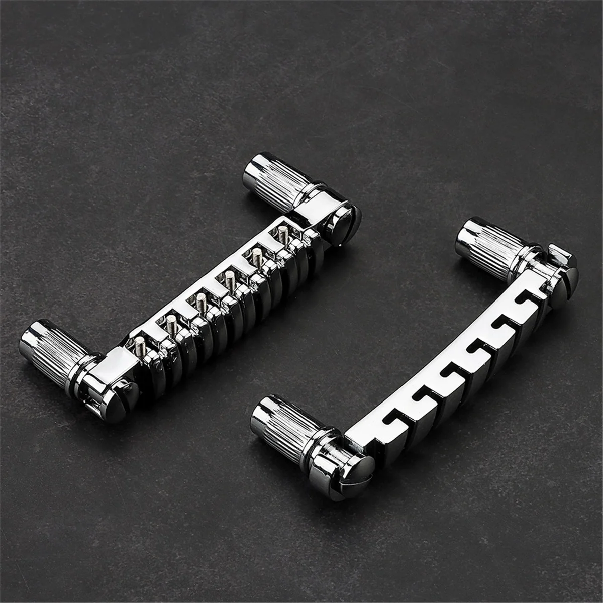 Tune-O-Matic Electric Guitar Bridge +Guitar Stop Bar Tailpiece with Anchors and Studs for LP SG Guitars Chrome