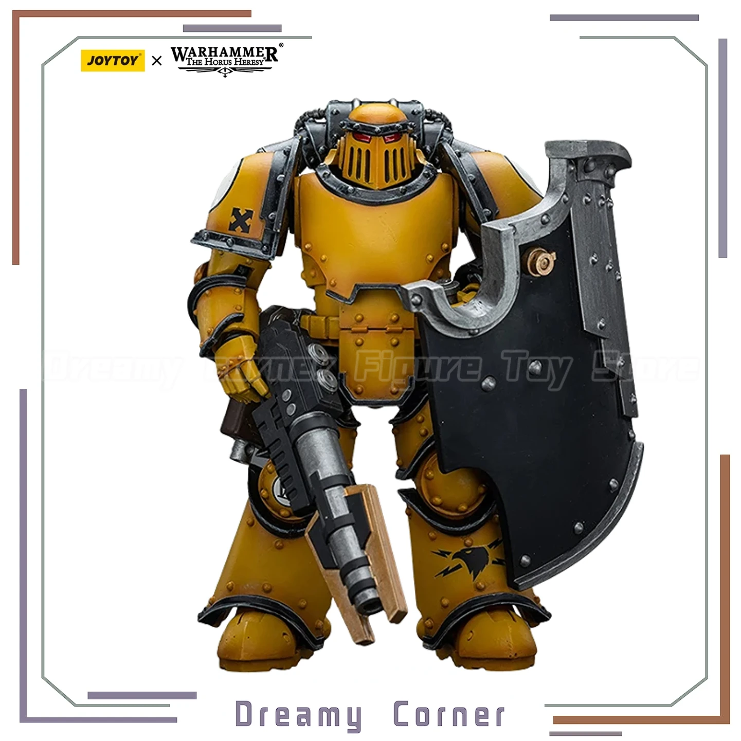 

【В наличии】JOYTOY Warhammer 40K Lmperial Fists Legion Mklll Breacher Squad Legion Breacher с Lascutter 1/18 Фигурка