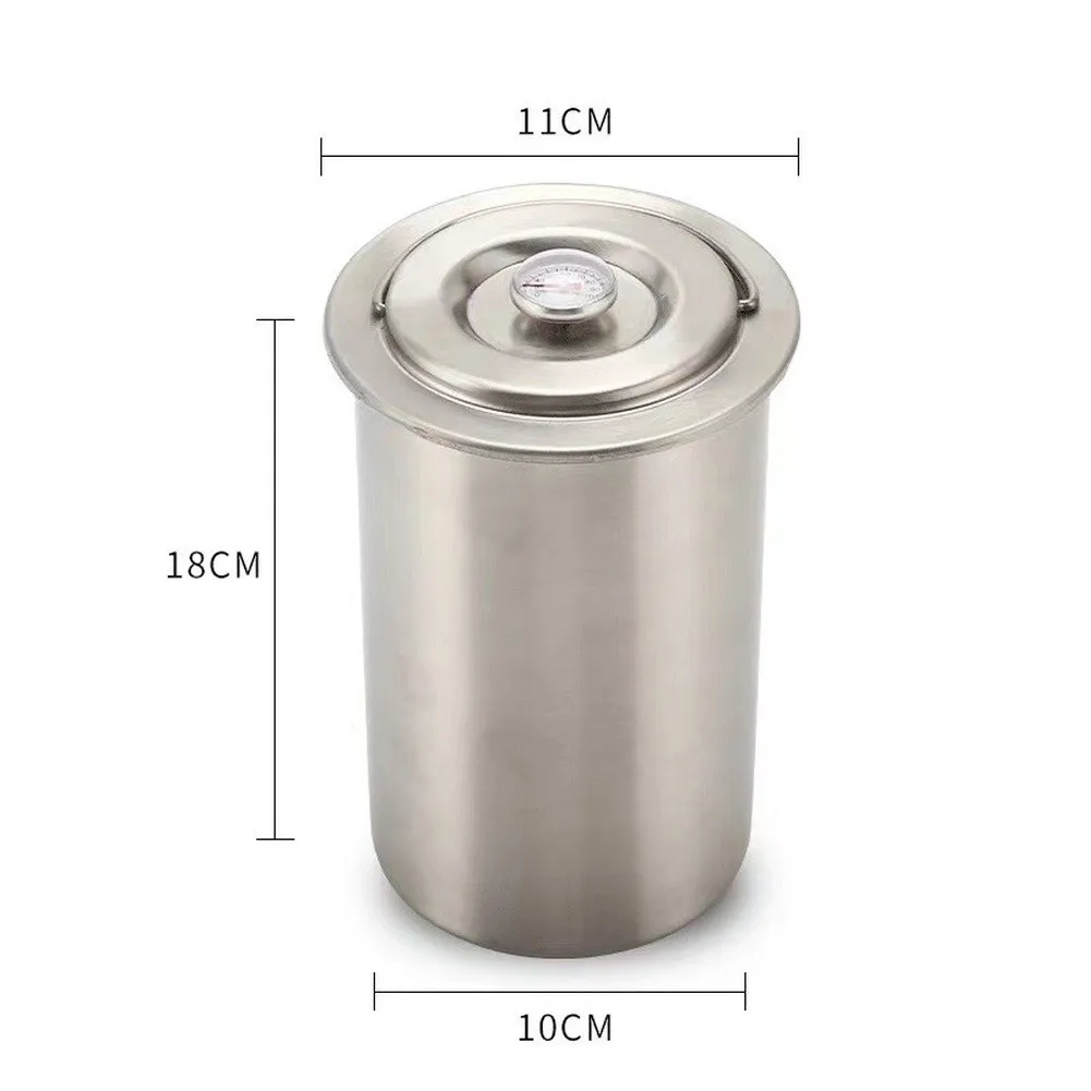 Deli Meat Maker Ham Press Kit 304 Stainless Steel Built-in Thermometer Spring Loaded Mechanism Side Viewing Window