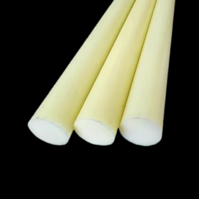 Diameter 4/5/6/8/10/12/15/18/20/25/30/35/40mm Beige Nylon  Plastic Round Rod Wear-resistant Hard Rod Solid Cylinder Length 500mm