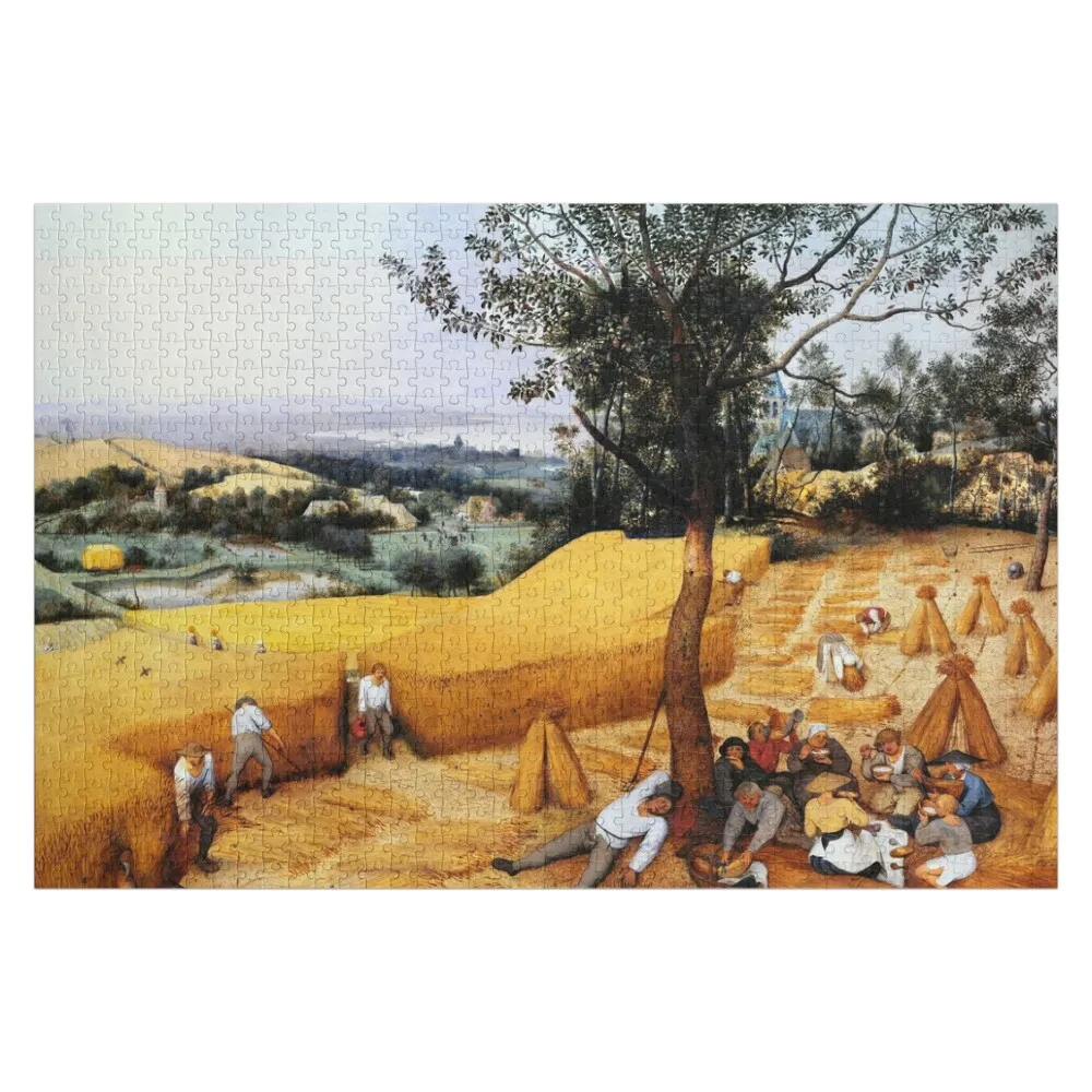 Pieter Bruegel the Elder The Harvesters Jigsaw Puzzle Custom Photo Personalized Gift Married Puzzle