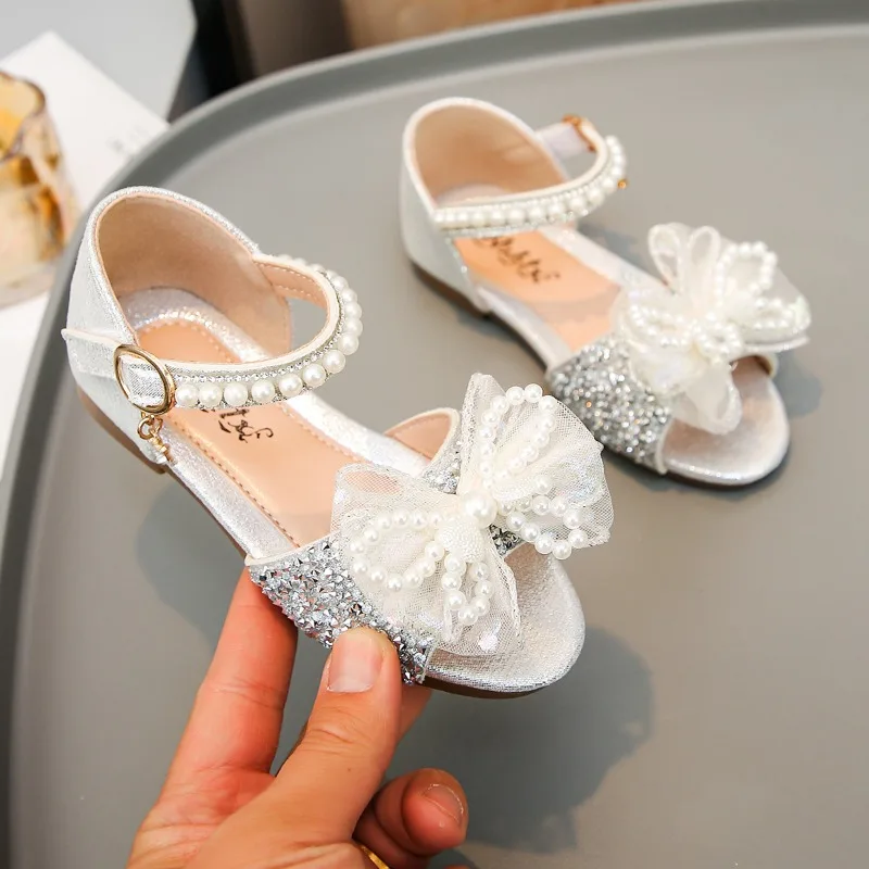 

Summer Children's Girls Beach Sandals Flat Open-toe Princess Shoes Performance Dance Shoes Student Casual Fashion Kids Sandals