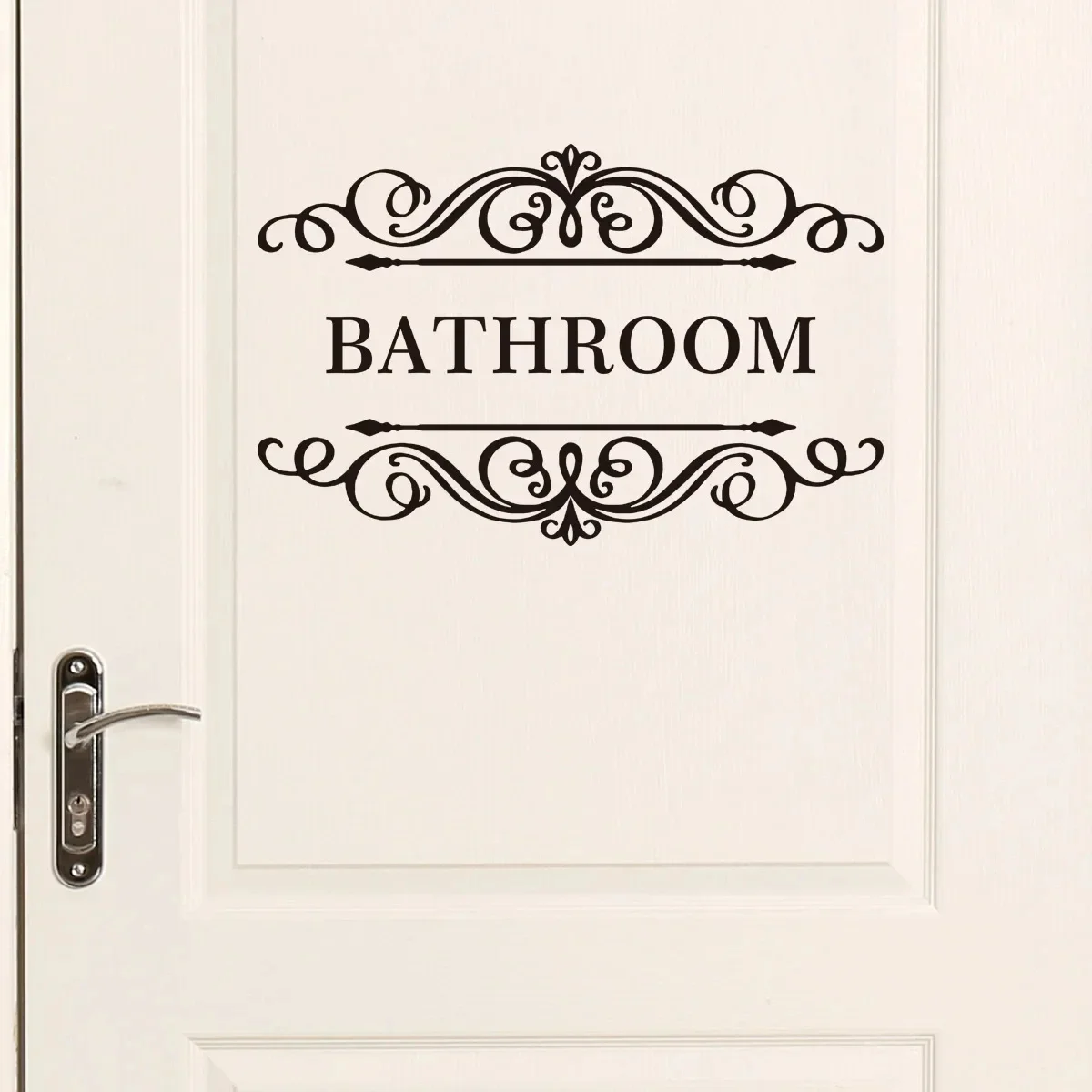 Toilet Bathroom Door Sign Wall Stickers for Bathroom WC Decoration Wall Decals Self-adhesive Vinyl PVC Removable Sticker