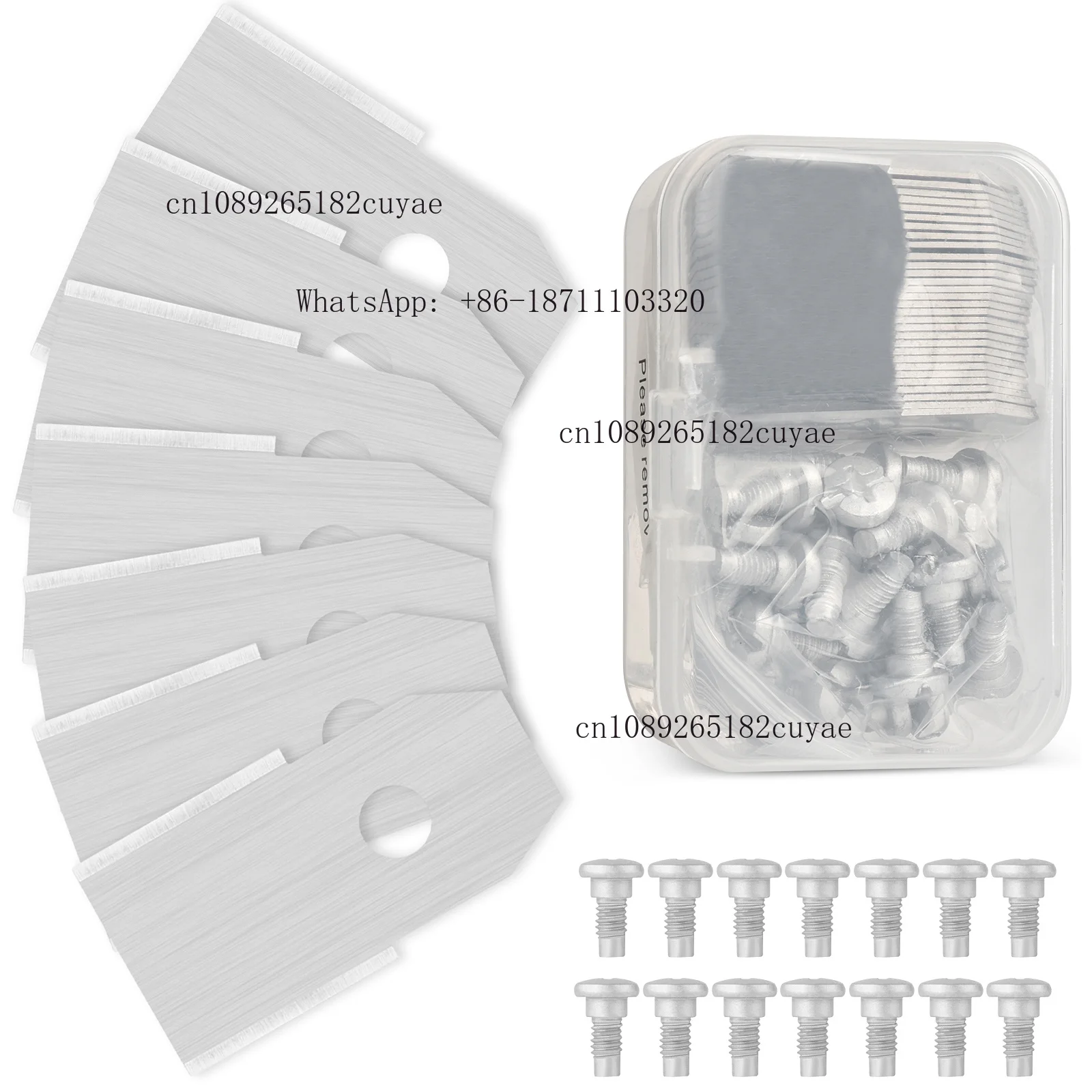 30pcs Replacement Blades Lawn Mower Cutting Blades Grass Trimmer for Hus-qv-arna Automower/Gardena Robotic Mower Blades