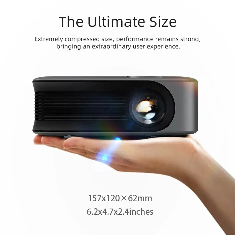 AUN-miniproyector LED 3D portátil para cine en casa, dispositivo de proyección compatible con 4K, 1080P, Full HD, para ver películas, TV inteligente A30