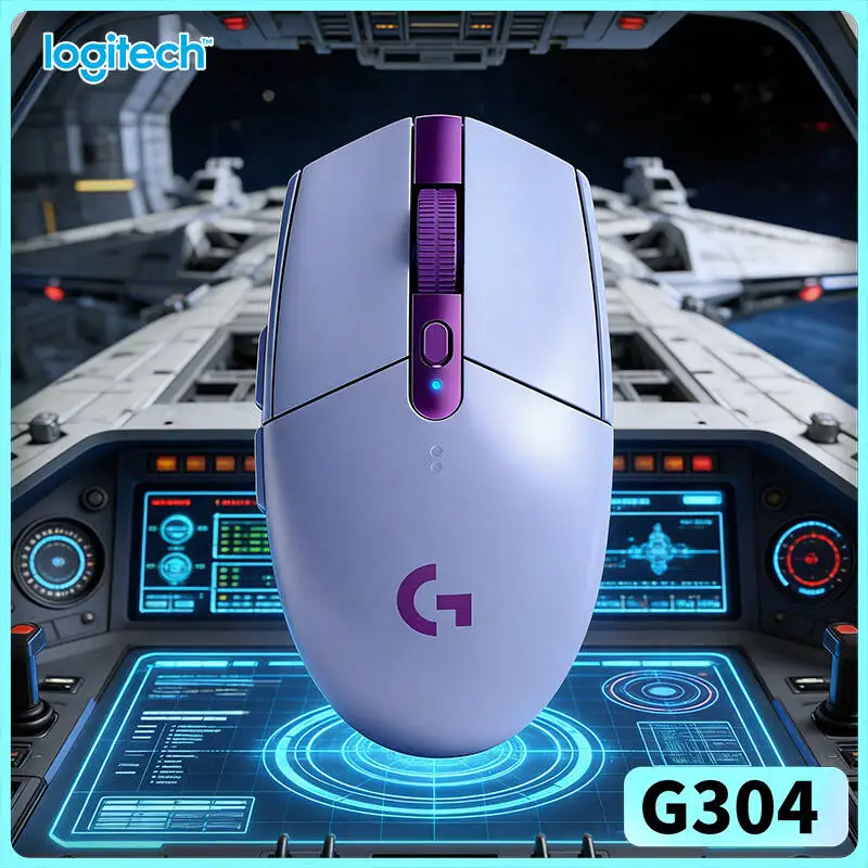 Logitech G304 Wireless Gaming Mouse 12000 DPI HERO Sensor LIGHTSPEED 1ms 9-Month Battery Budget Gaming Quiet Users