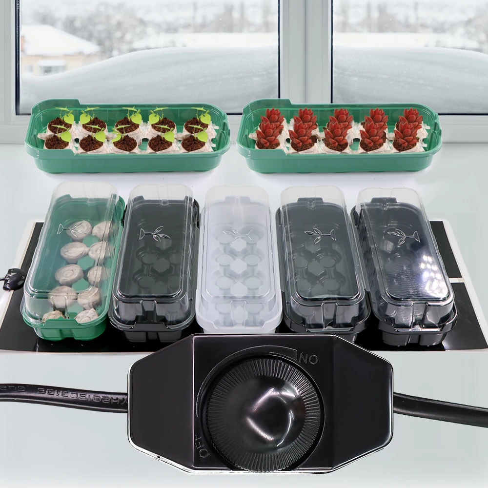 Nursery Plug Tray - 14/35W US/EU/UK/AU Plug Plants Heating Pad