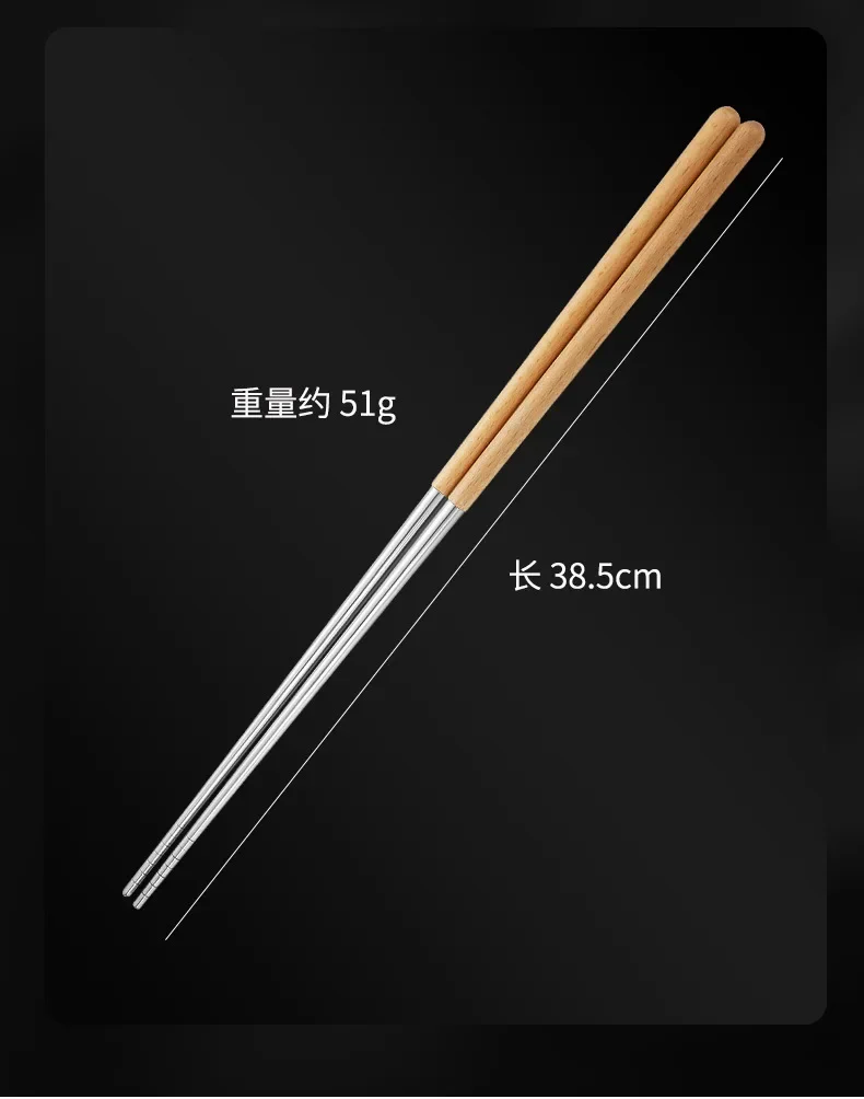 

Metal Steel Chopsticks Noodles Chinese Deep Tableware Chopstick Fried Pot Stainless Hot Long Reusable Cook