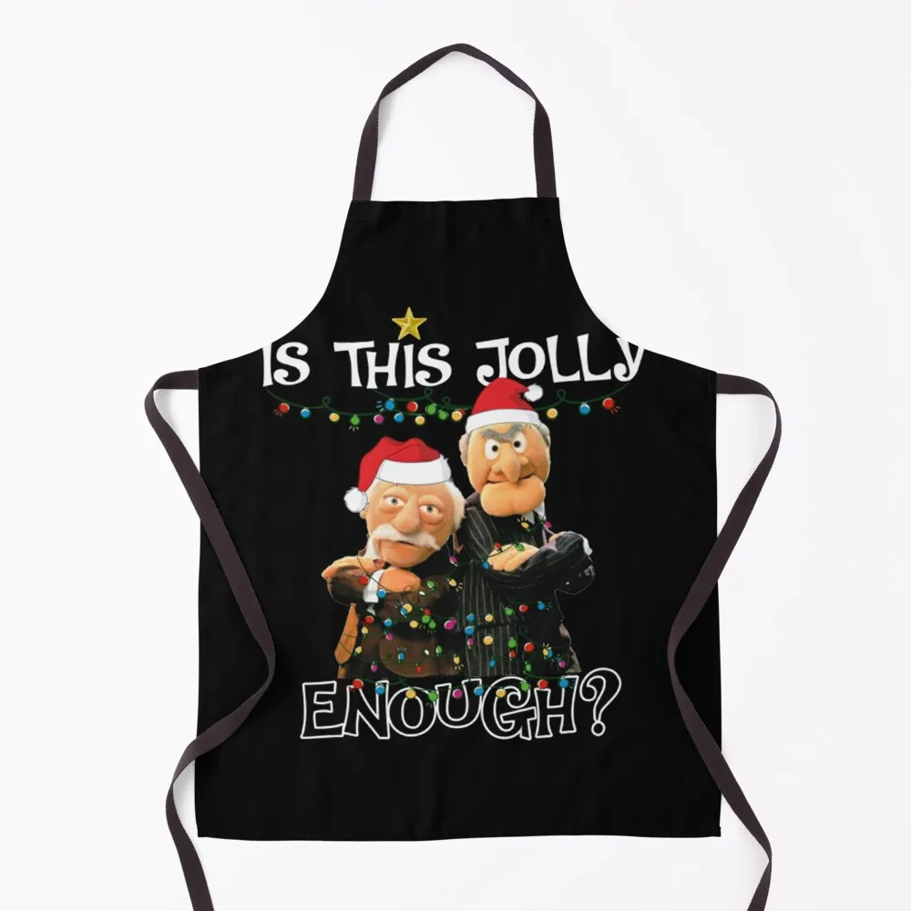 Is This Jolly Enough Christmas Apron For Woman Women's Dresses Apron