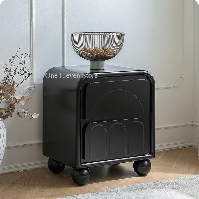 

Unique Drawers Nightstands Vintage Multifunctional Cabinet Storage Bedroom Bedside Table Multifunction Mesa Bedroom Furniture