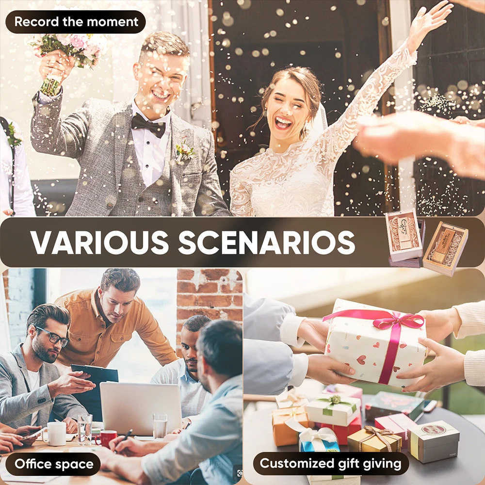 Новый деревянный вращающийся USB-накопитель 128 ГБ с бесплатным индивидуальным логотипом Pendrive 64 ГБ 100% реальная емкость 32 ГБ цветная печатная коробка U-диск 16 ГБ