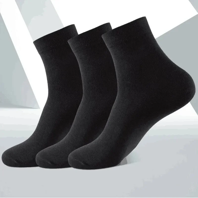 

3 Pairs Black Men Socks Cotton For Men Pair Set Long KupiVIP S Underwear Business for Feather Shoes