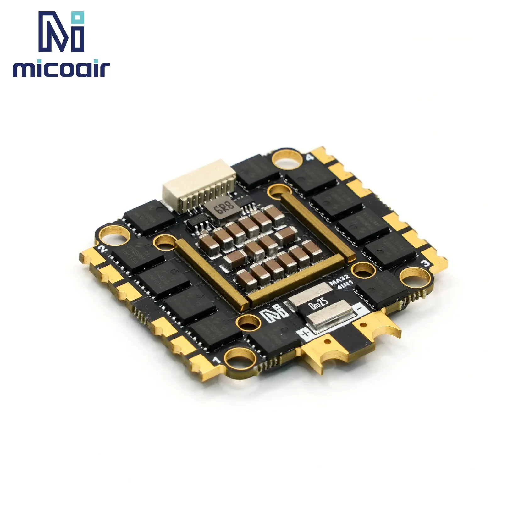 MicroAir 4IN1 55A ESC AM32 firmware supports Bi-Directional DShot For 3.5-10 inch FPV Quadcopter ESC Accessories