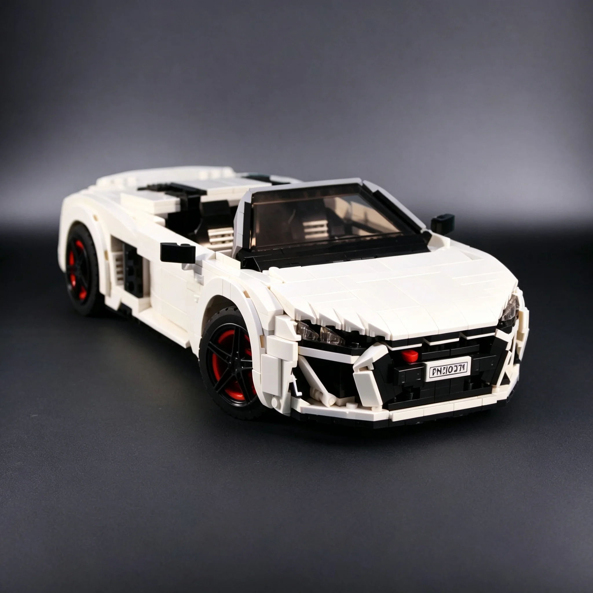 1387pcs MOC Cars Audied R8 Model Building Blocks Construction Christmas Gift Toy Creative DIY Idea Art Education 3D Birthday