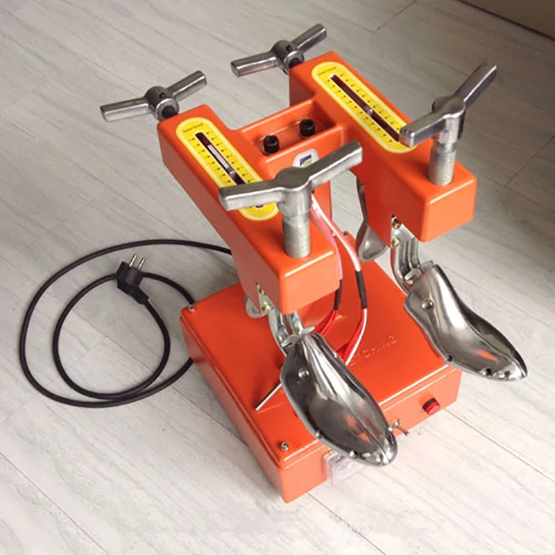 Machine de réparation de chaussures chauffantes, équipement de chaussure à deux têtes, dispositif de support de chaussures