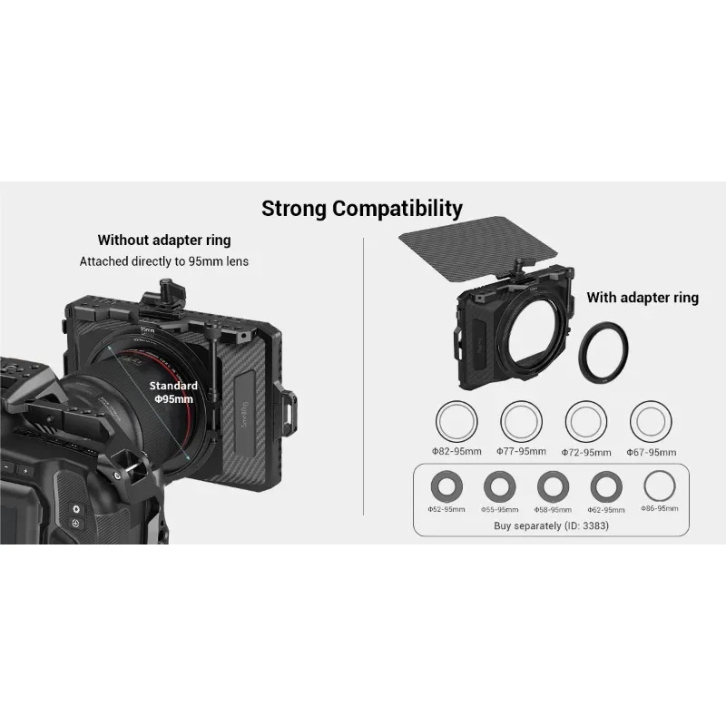 SmallRig Mini Matte Box Lite with Follow Focus for Mirrorless DSLR Camera Film Making 3575 3010