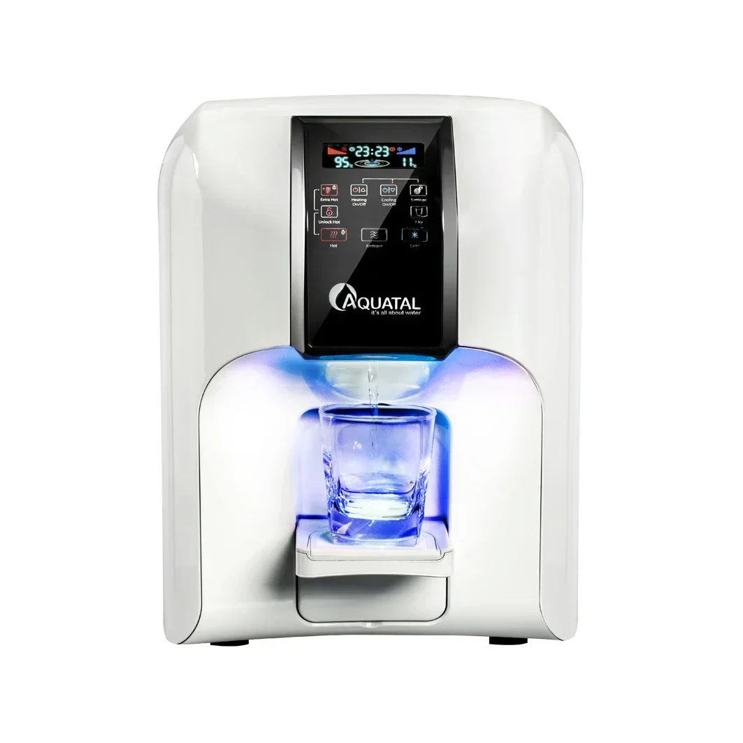 Desk aqua cooler 3 stage filter water dispenser hot and cold for home 110v