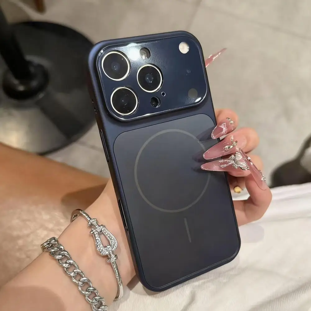 الأصلي AG نانو متجمد الزجاج ل Magsafe جراب هاتف آيفون 16 برو/16 برو ماكس المغناطيسي اللاسلكية تهمة غطاء درع