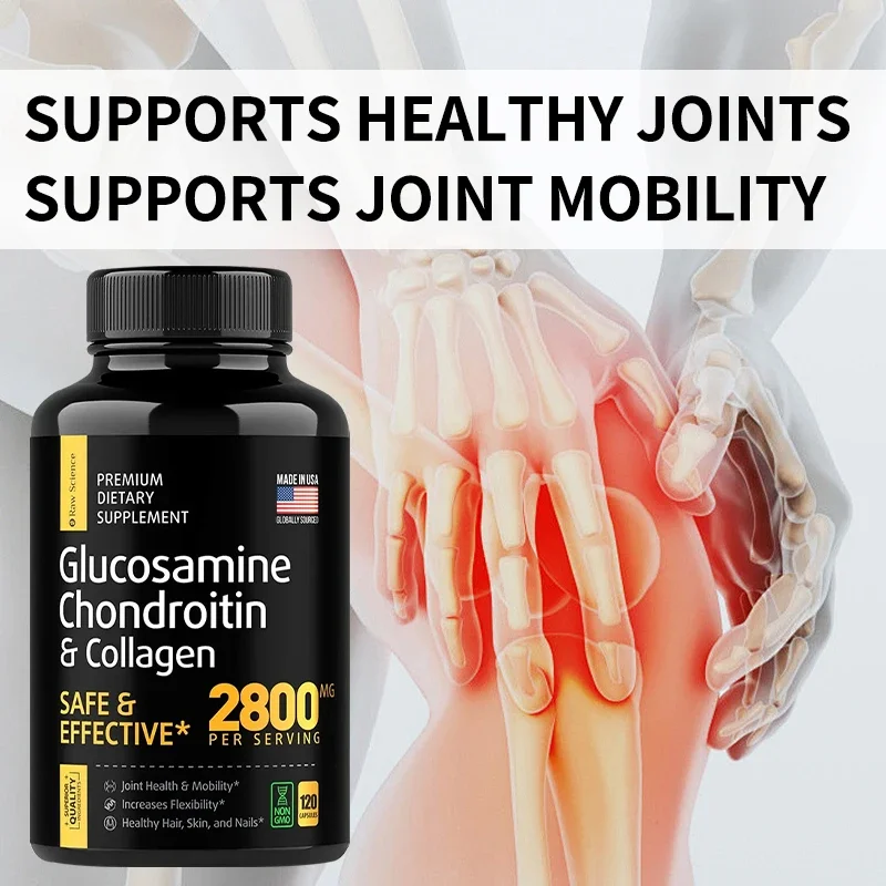 Glucosamine Chondroitin MSM - Joint Support Supplement for Men and Women, Triple Strength Vitamin - Relieve Joint Discomfort