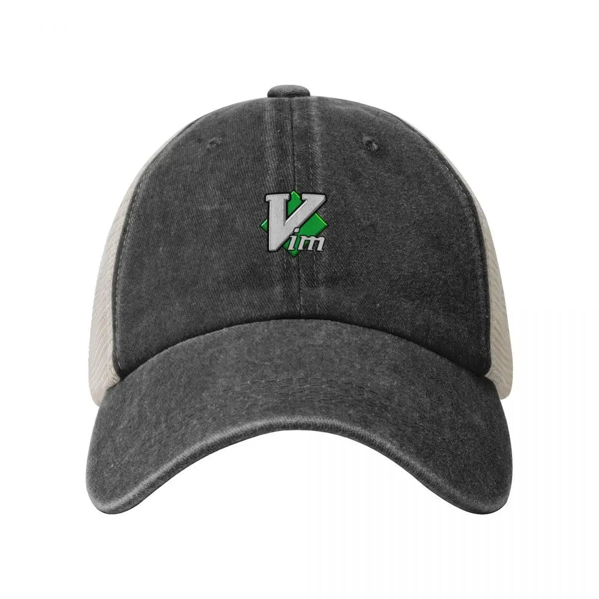 Vim Official Logo (Black background) Classic T-Shirt Cowboy Mesh Baseball Cap Snapback Cap Horse Hat Hats For Men Women's